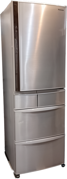【浦添市】ドア凹みありでも高価買取！パナソニック 5ドア冷蔵庫 406L（NR-E414V）2019年製の買取実績｜宜野湾市のリサイクルショップ